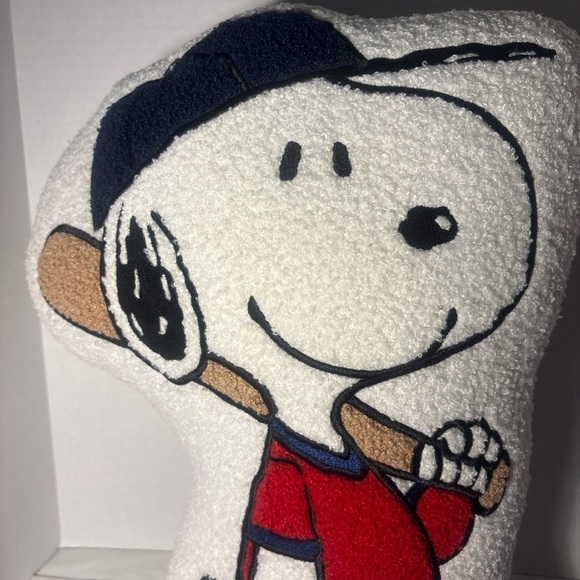 Peanuts Snoopy Baseball Pillow - Red, White, and Blue - Picture 5 of 6